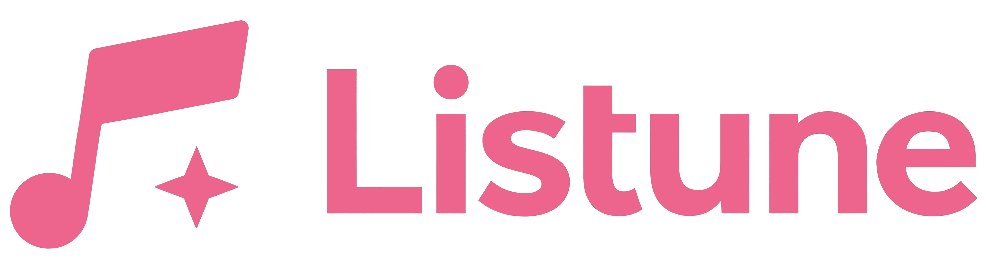 Listune Transparent Raster Text